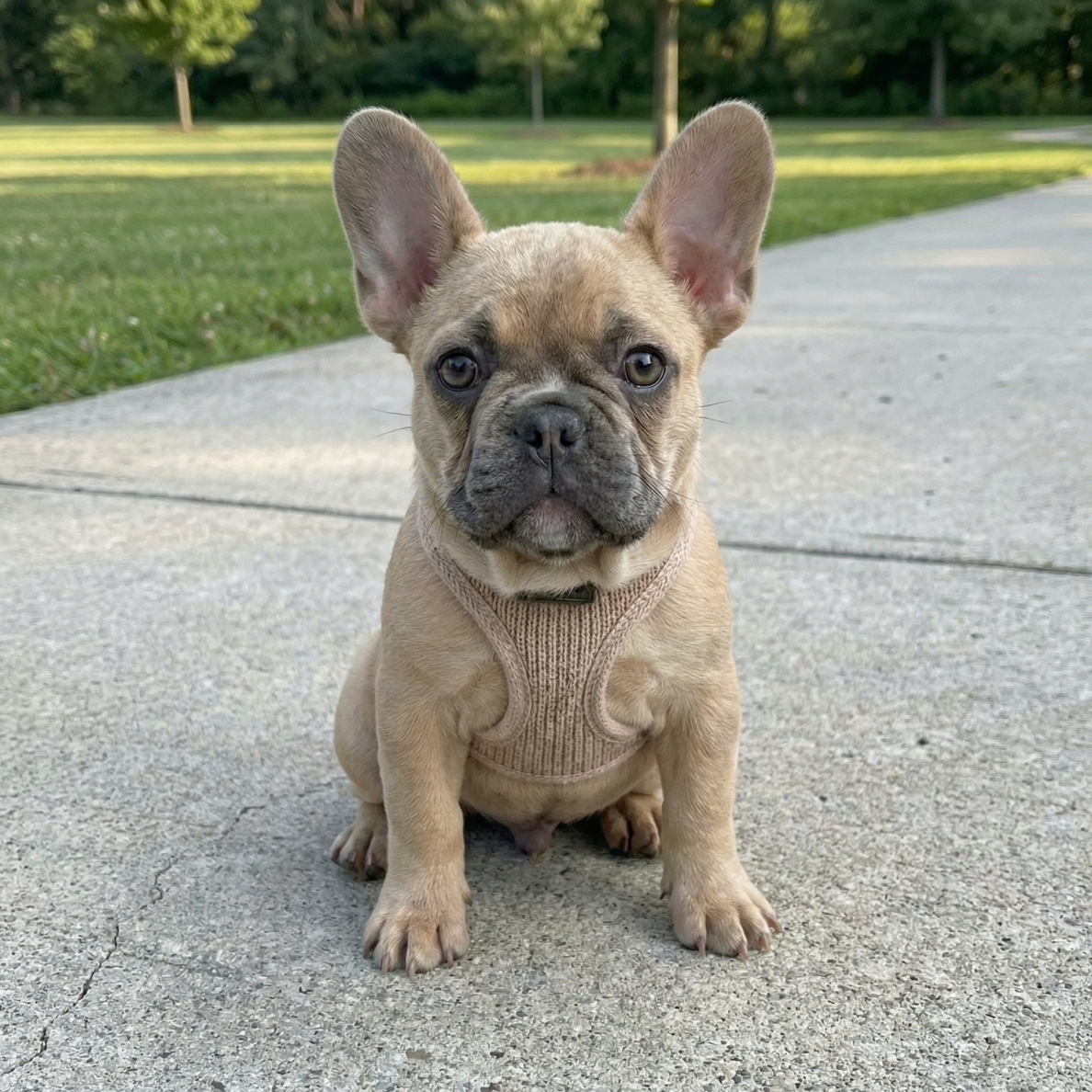 Dog photo before background removal