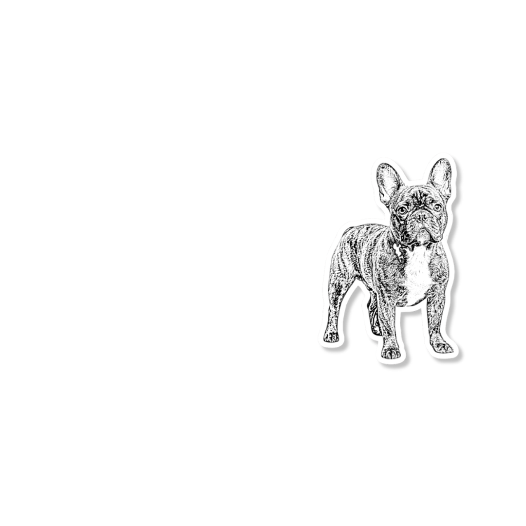 Woofyful personalized dog sticker in Sketch style